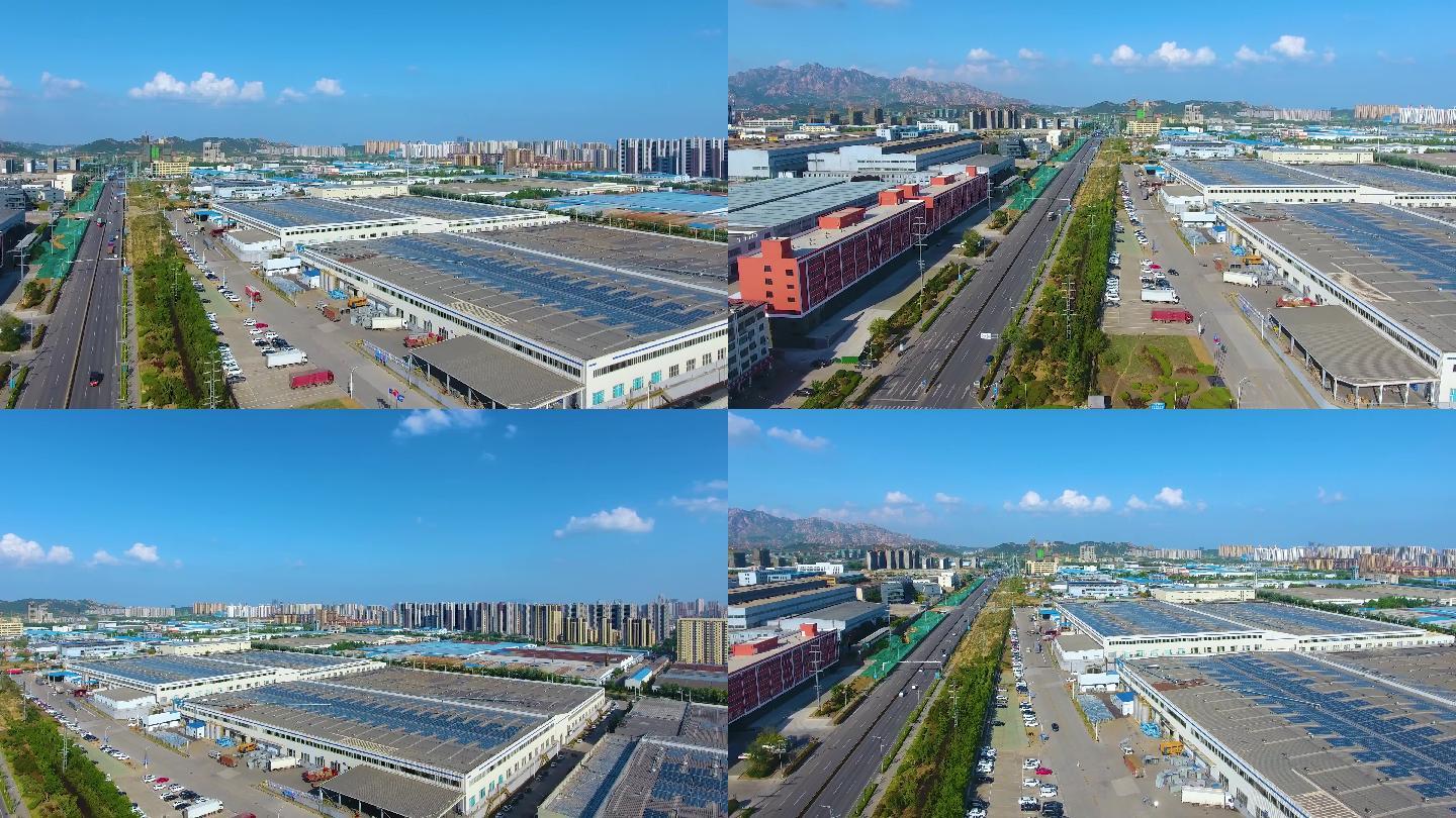 青島西海岸工業園區,航拍工業廠房